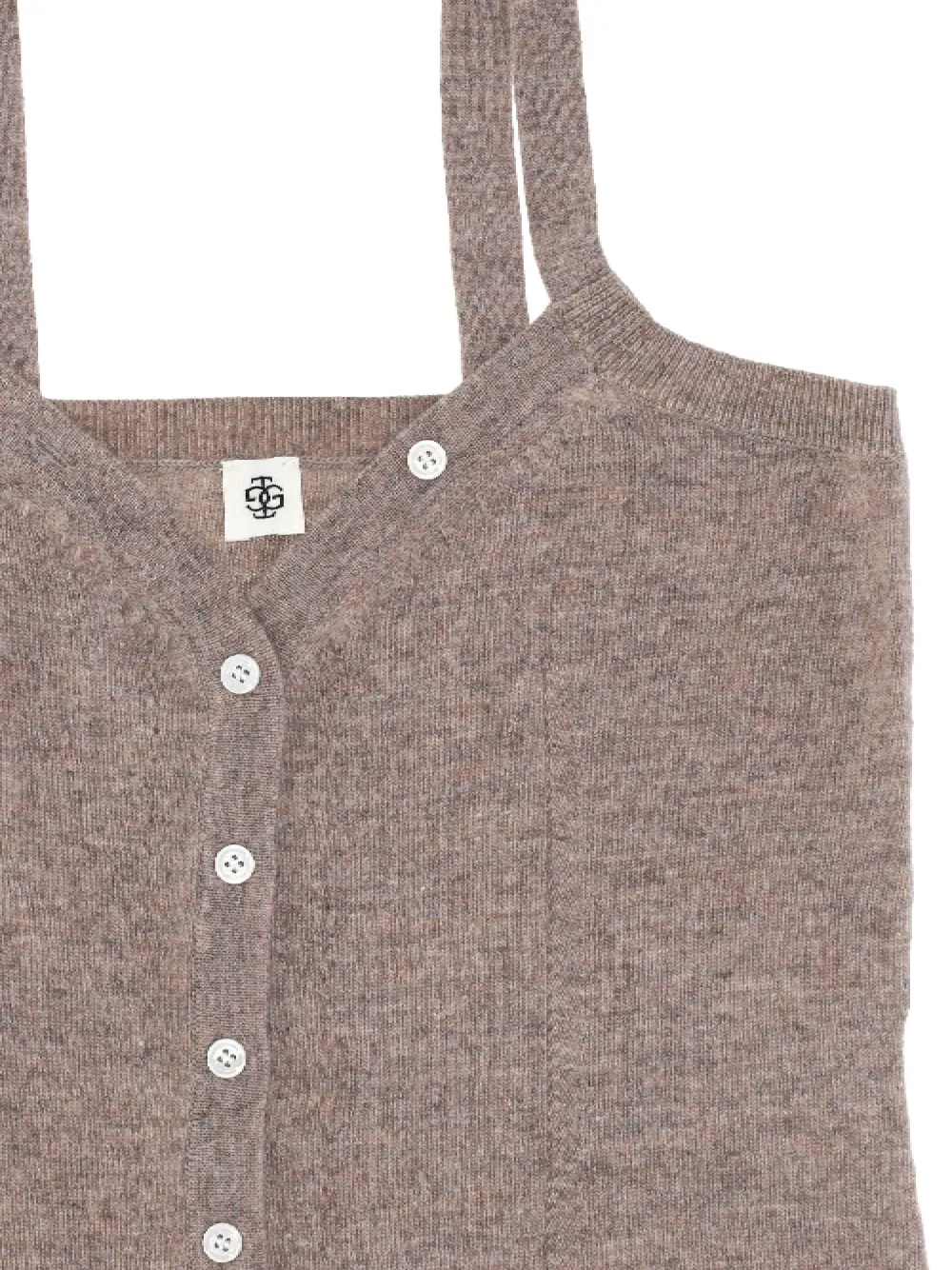 The Garment Buttoned Top In Brown