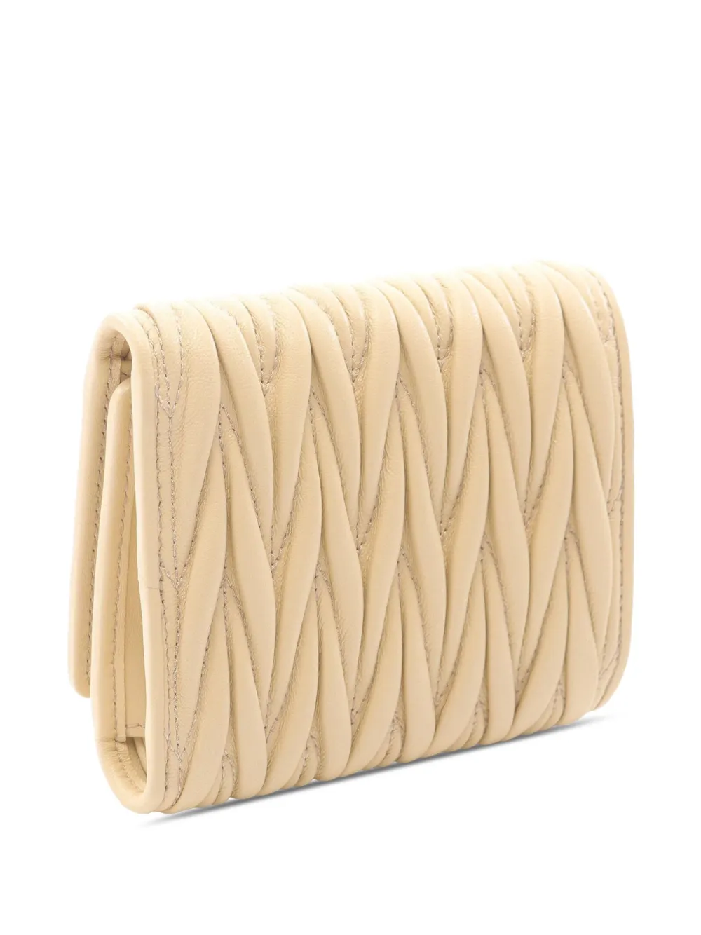 Miu Miu Pre-Owned cartera Leather Matelasse Wallet pequeña 2010-2025 | Image 2