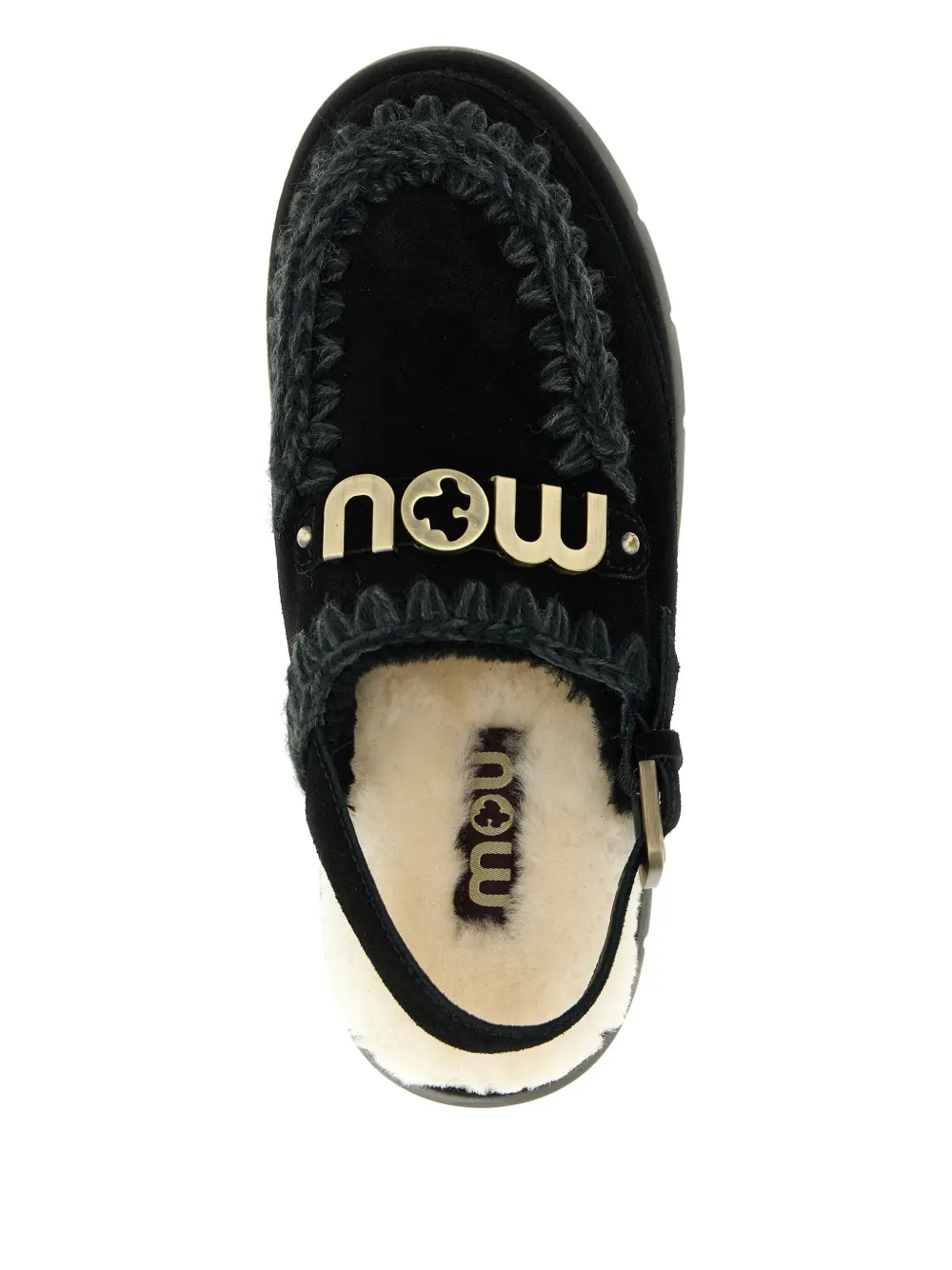 Mou Bounce round-toe boots Zwart