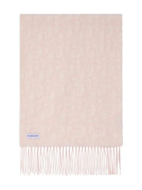 Burberry B Charm fringed scarf