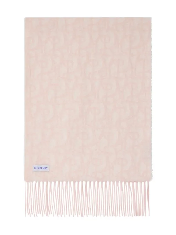 Burberry Cachecol B Charm Com Franjas | Rosa | FARFETCH BR