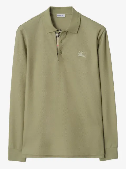 Burberry long-sleeve cotton polo shirt