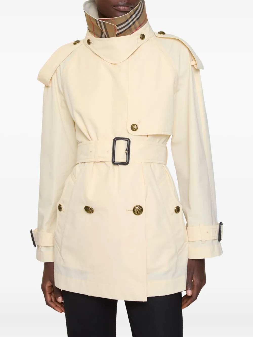 Burberry Fitzrovia trenchcoat met dubbele rij knopen en ceintuur Beige