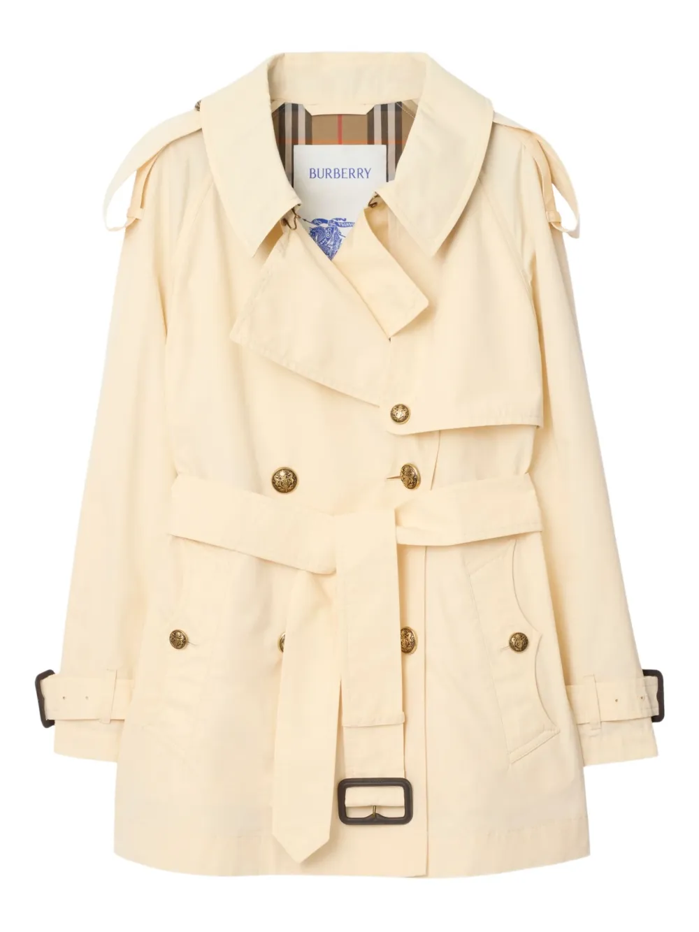Burberry Fitzrovia belted double-breasted trench coat - ニュートラル