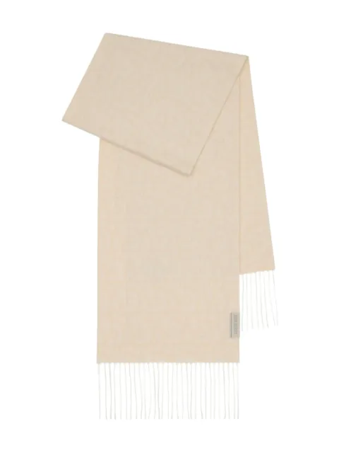 Burberry charm jacquard fringed scarf