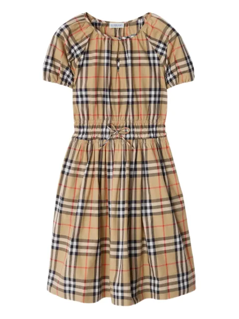 Burberry Kids vestido casual con mangas farol