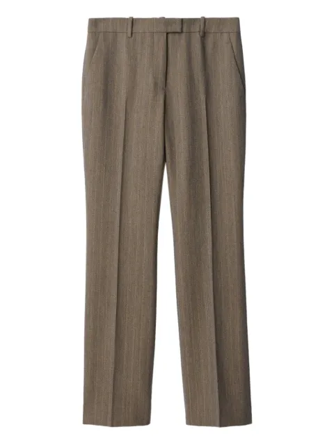 Burberry striped straight trousers