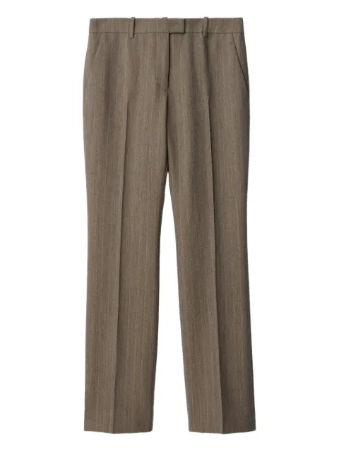 Burberry striped straight trousers