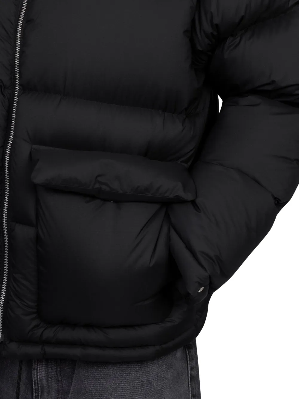 Auralee Mens Black Super Light Ripstop Down Jacket In Black