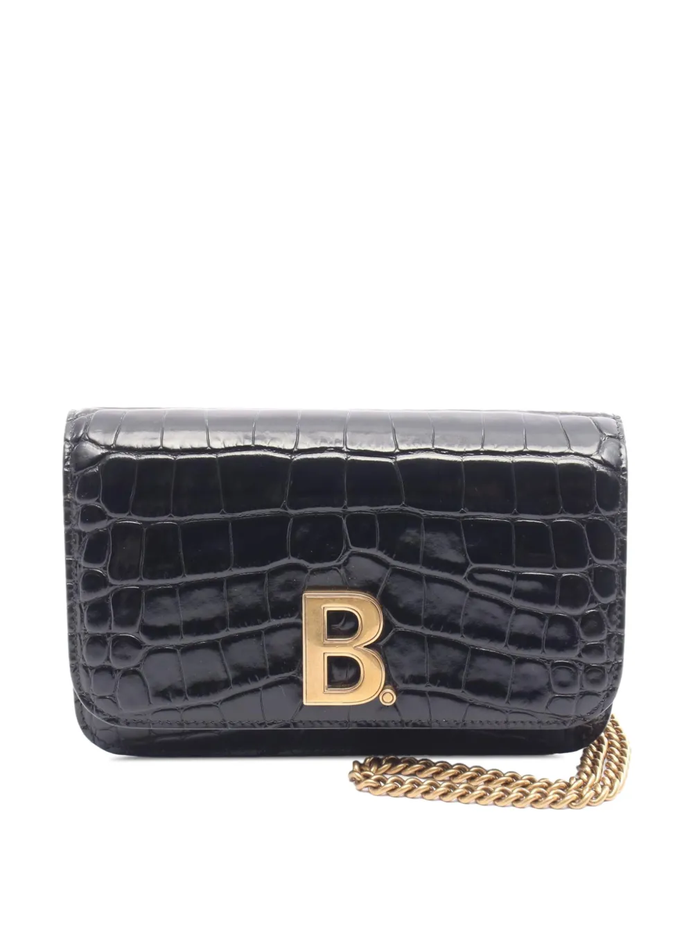 Balenciaga Pre-Owned 2010-2025 ビードット ウォレットオンチェーン ショルダーバッグ - ブラック