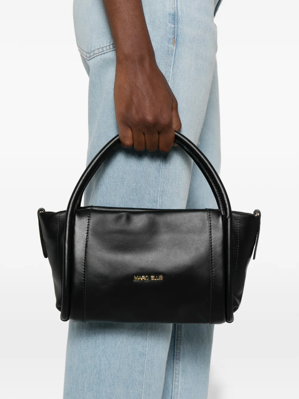 Marc Ellis logo-plaque tote bag - Zwart