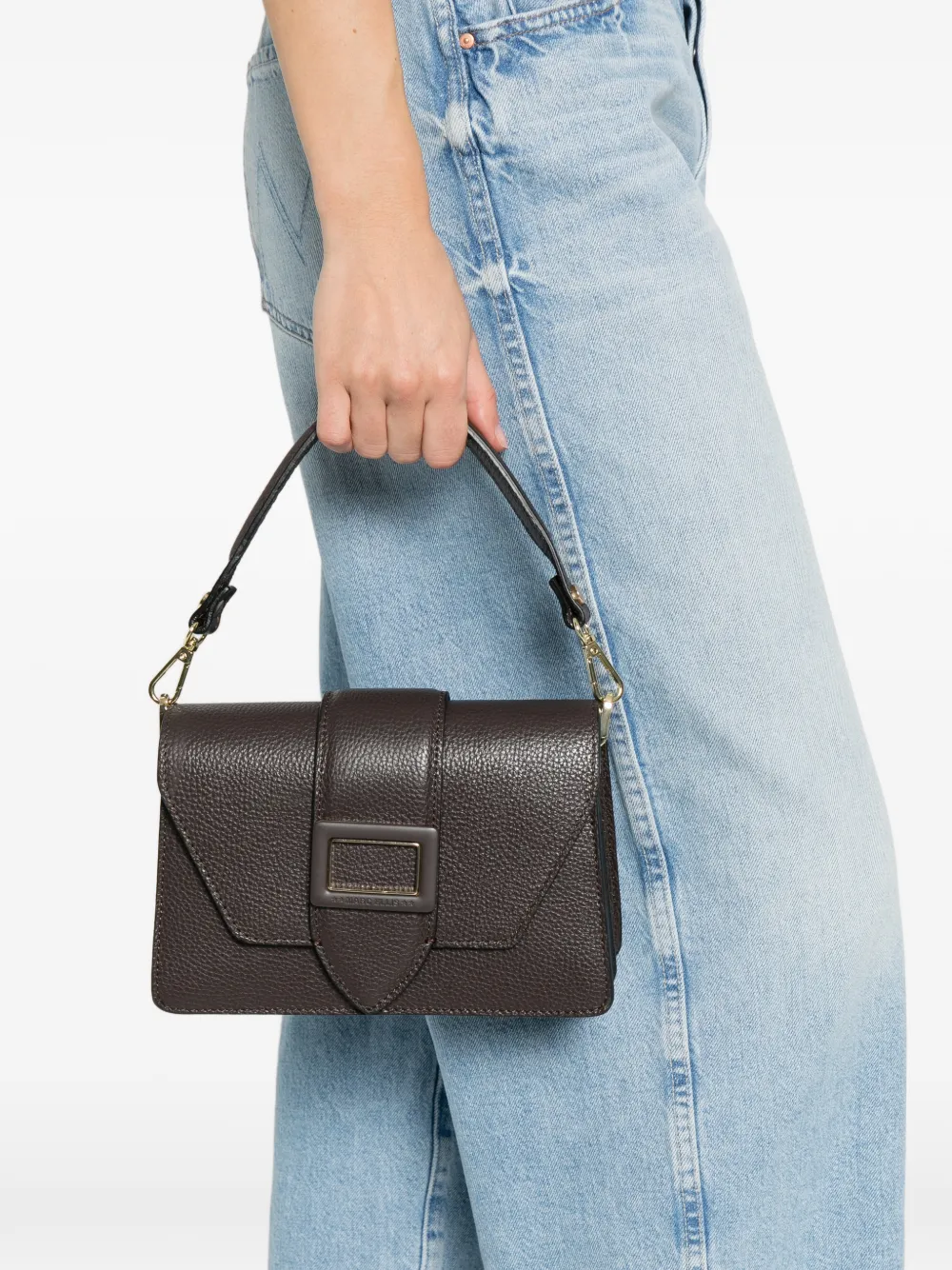 Marc Ellis Kourtney buckle-detail shoulder bag - Bruin