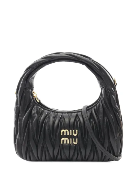 Miu Miu Pre-Owned 2010-2025 Leather Matelasse Wonder satchel