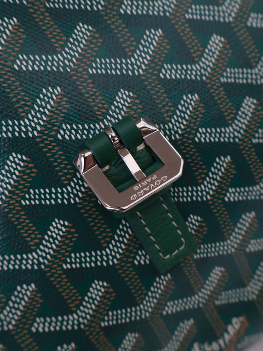 Pre-owned Goyard 2023 Ine Capetien Mm Messenger Crossbody Bag In Green