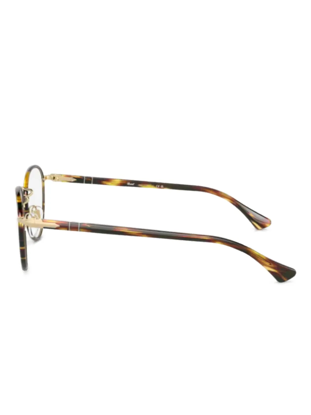 Persol Bril met rond montuur Bruin