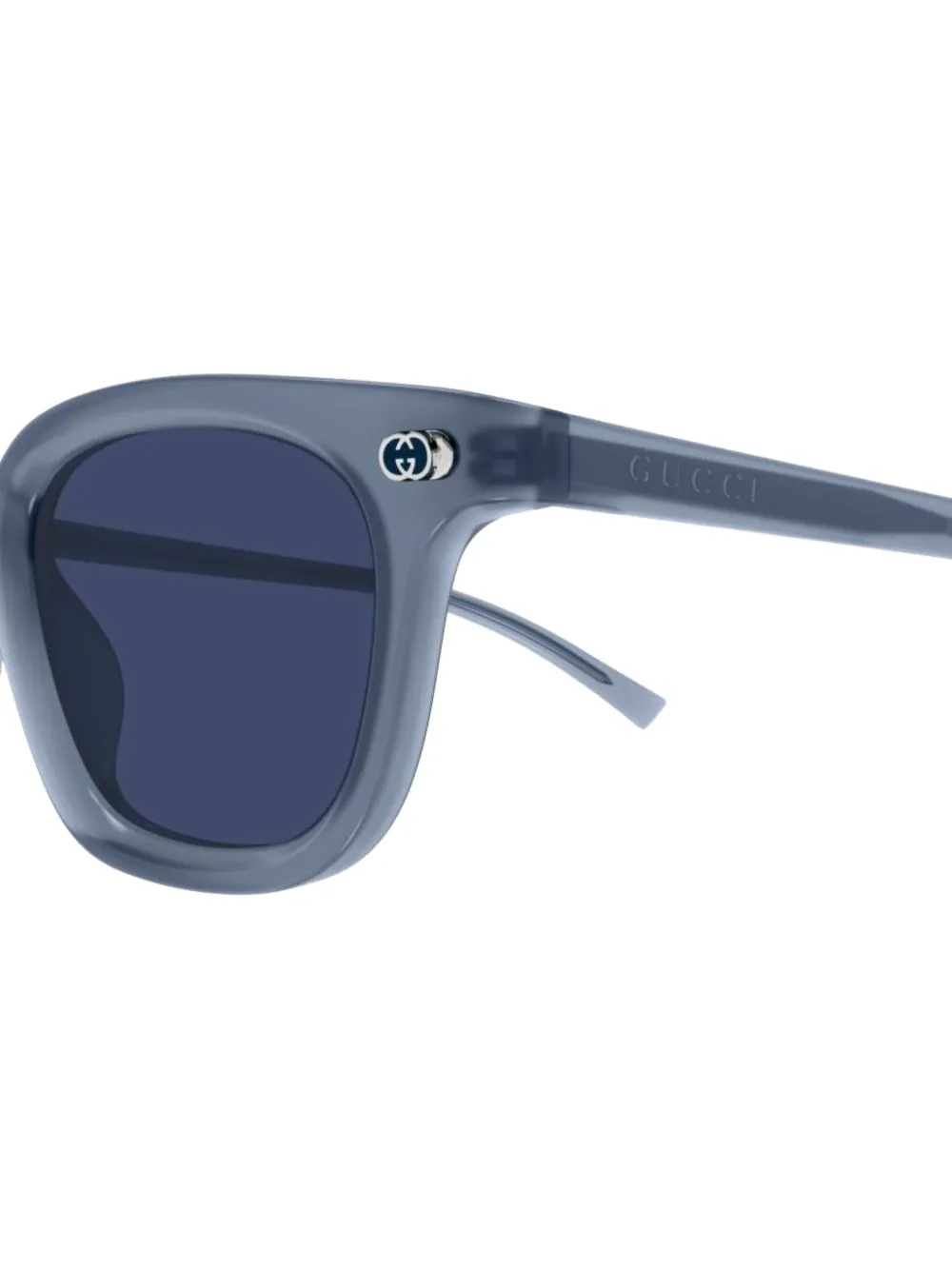 Gucci Eyewear Zonnebril met vierkant montuur Blauw