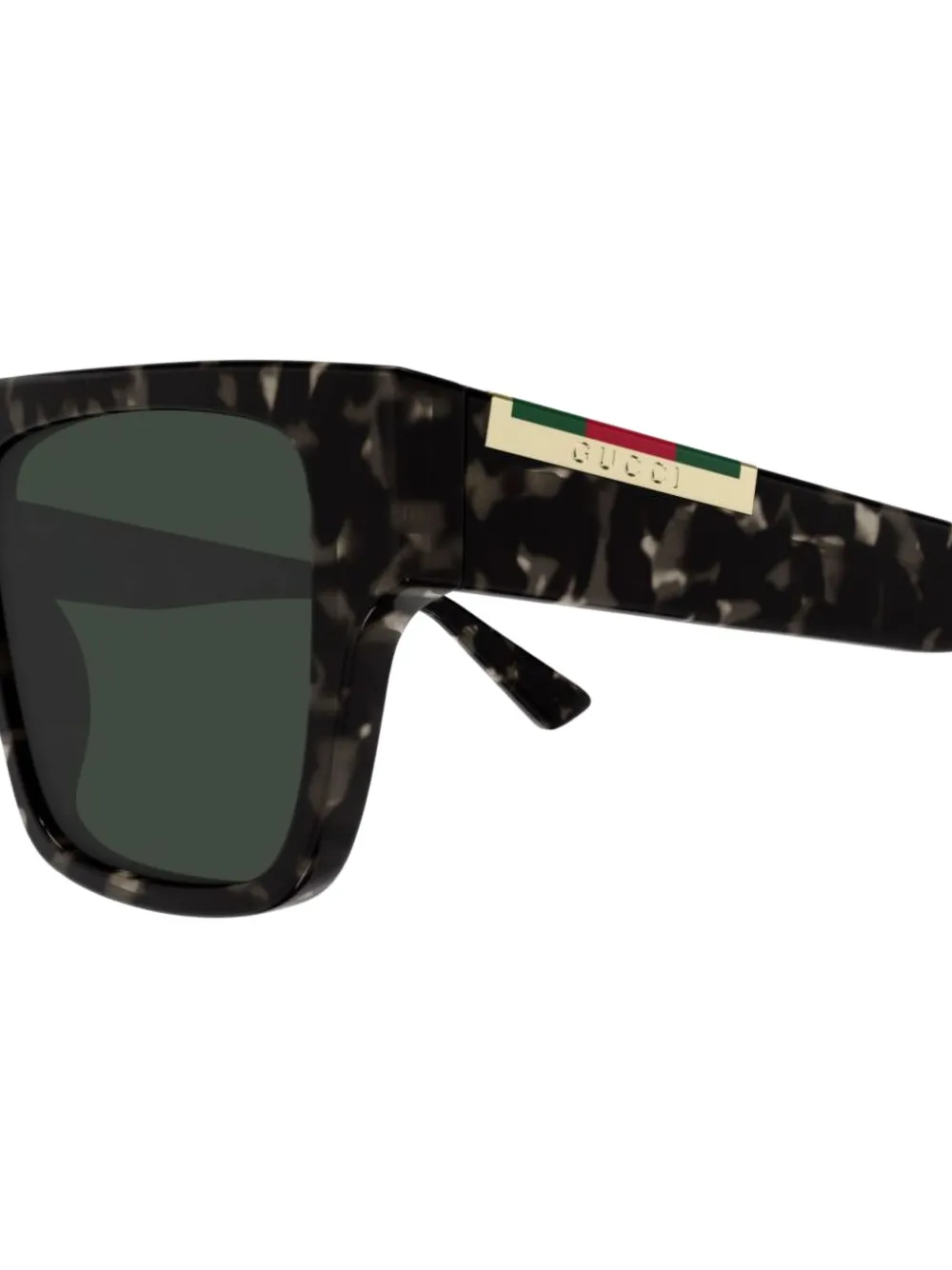 Gucci Eyewear Zonnebril met vierkant montuur Bruin
