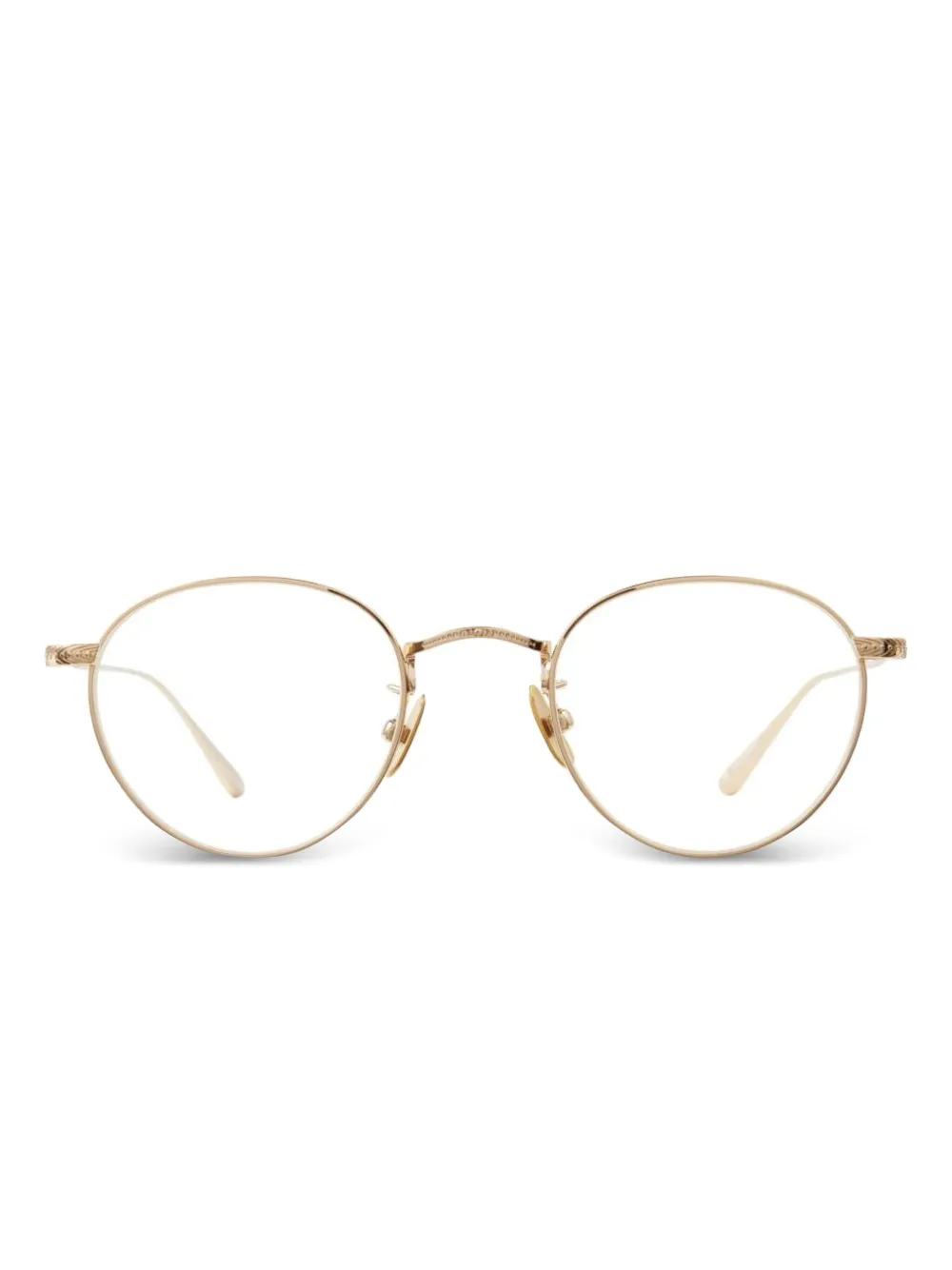 Garrett Leight William round-frame glasses | Gold | Image 1
