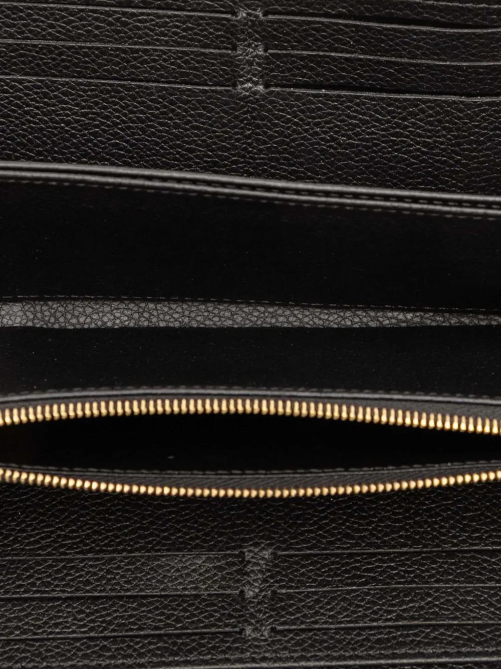 LOUIS VUITTON Pre-owned 2021-2025 Monogram Empreinte Giant Bicolor Zippy Wallet Long Wallets In Black