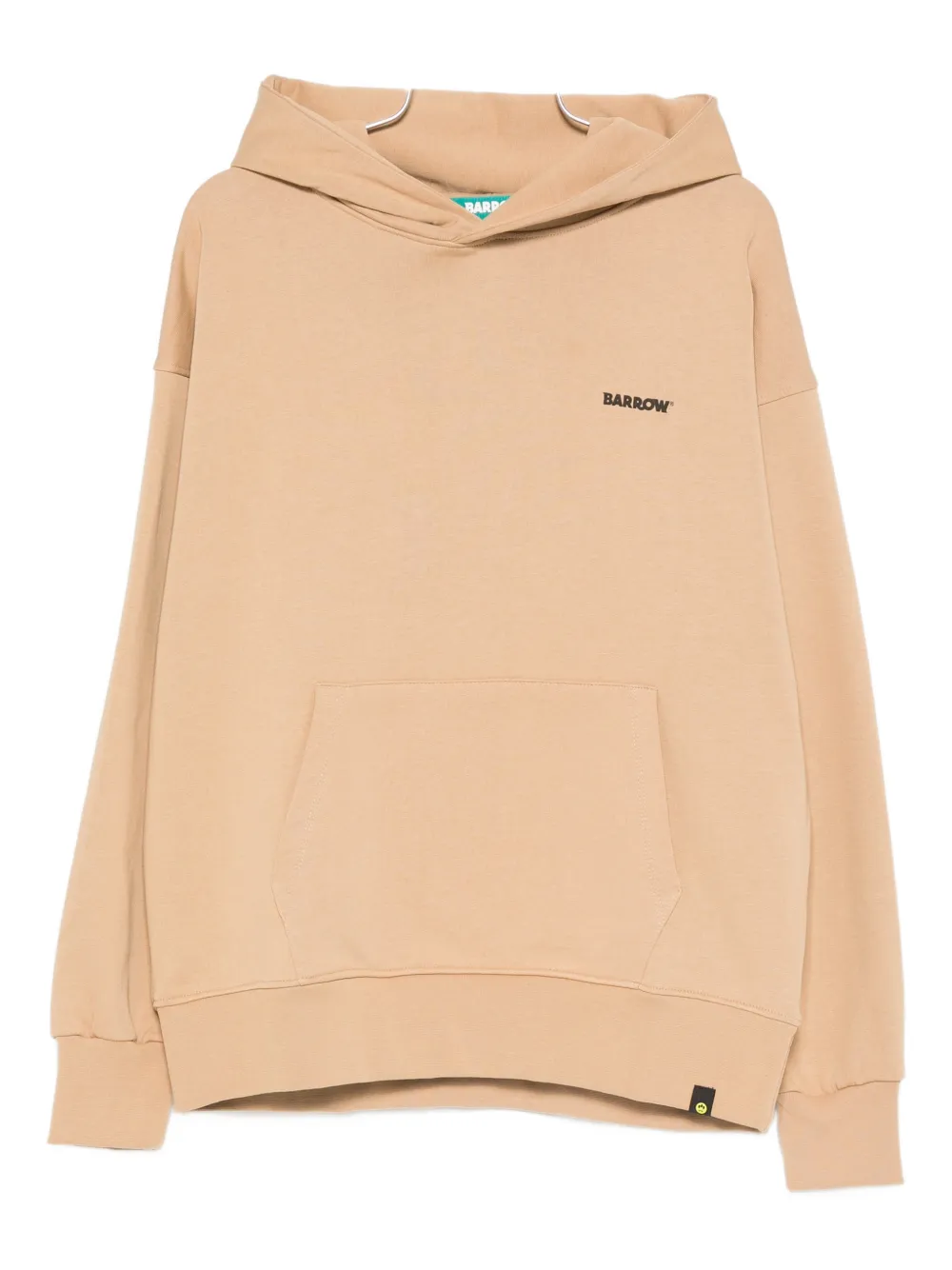 BARROW logo-detail long-sleeve hoodie - Toni neutri