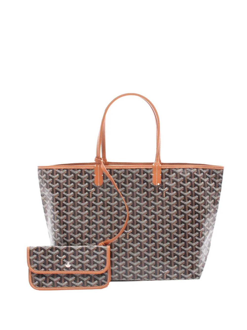 Pre-owned Goyard 2010-2025 Ine Saint Louis Pm Tote Bag In Black
