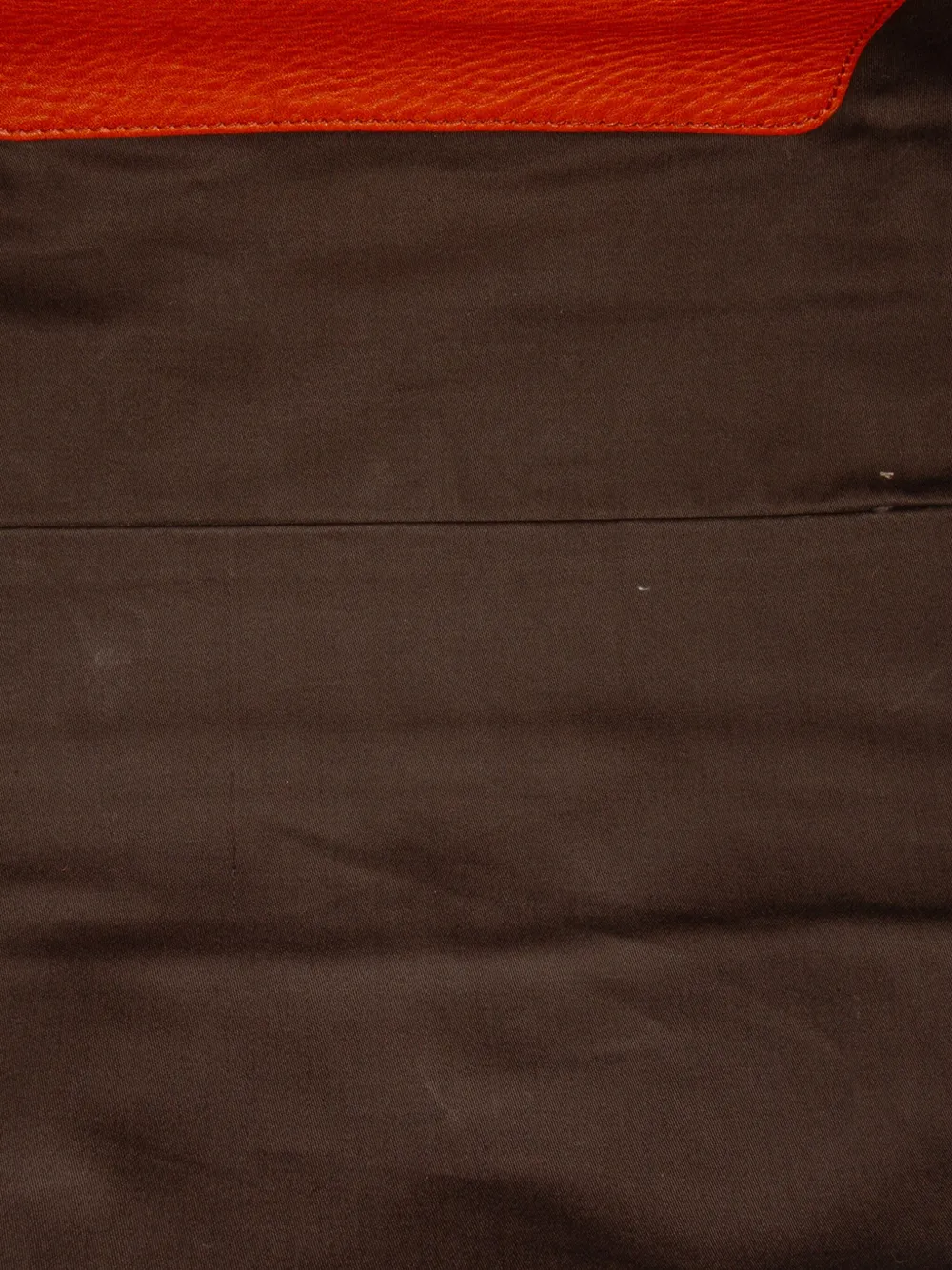 Pre-owned Miu Miu 2010 Goatskin Madras Leather Shoulder Bag In Orange