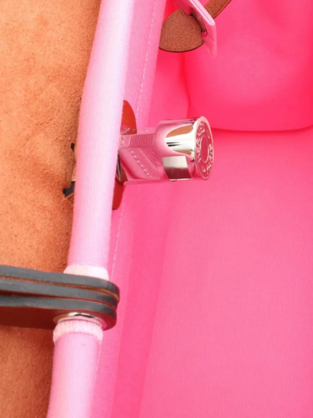 Pre-owned Hermes 2019 Toile Herbag Zip Pm Handbag In Pink