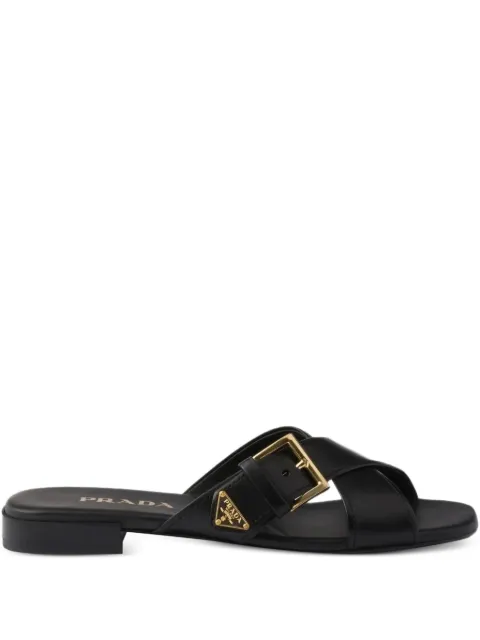 Prada buckle strap sandal