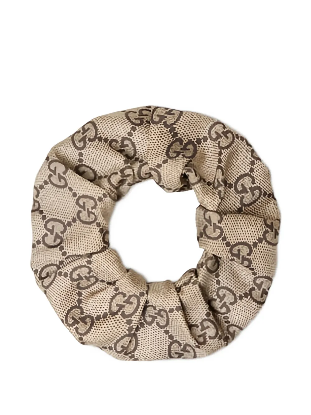 Gucci GG-logo print scrunchie - Nude