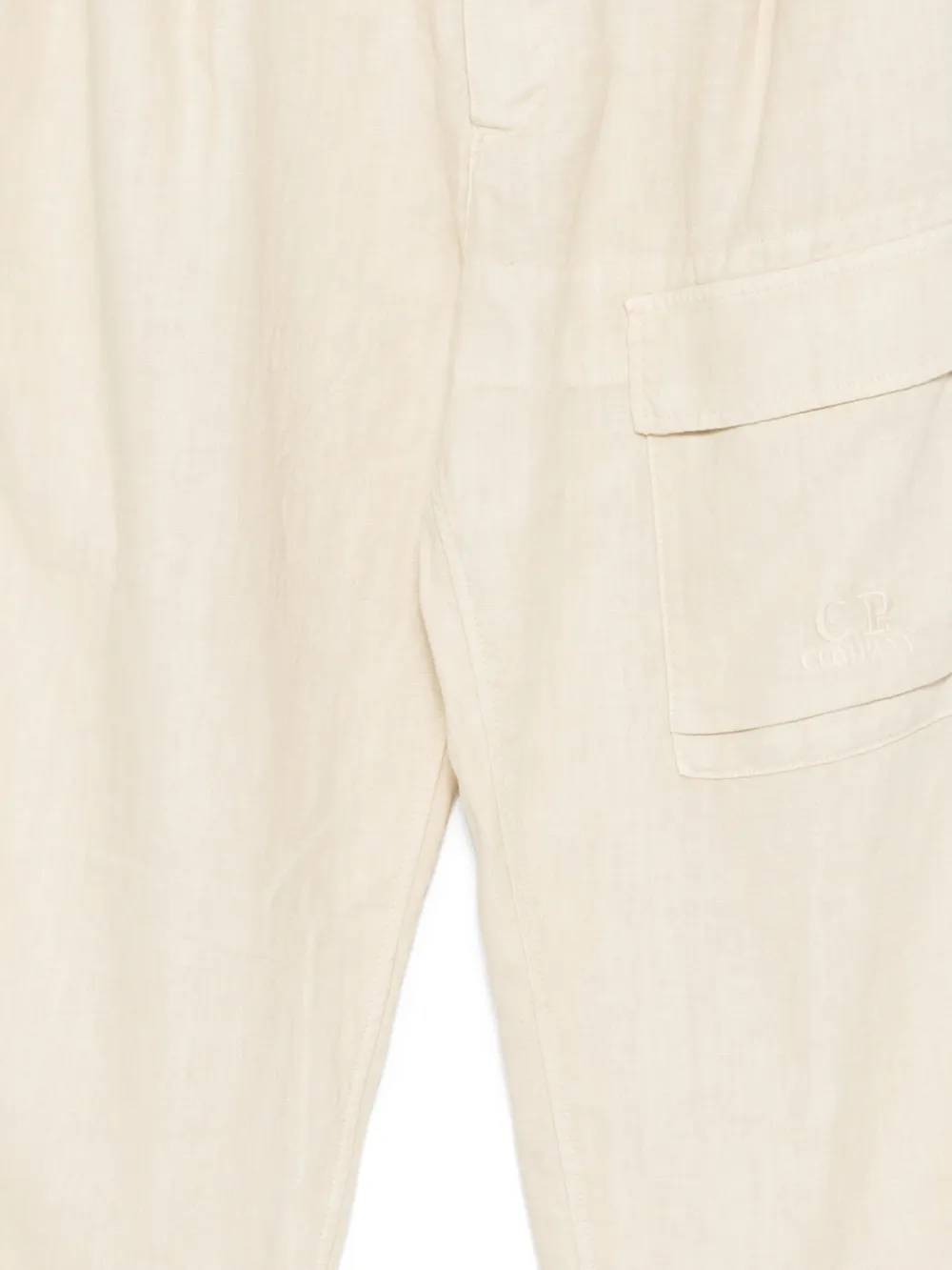 C.P. Company Broek met trekkoord en zakdetail Beige