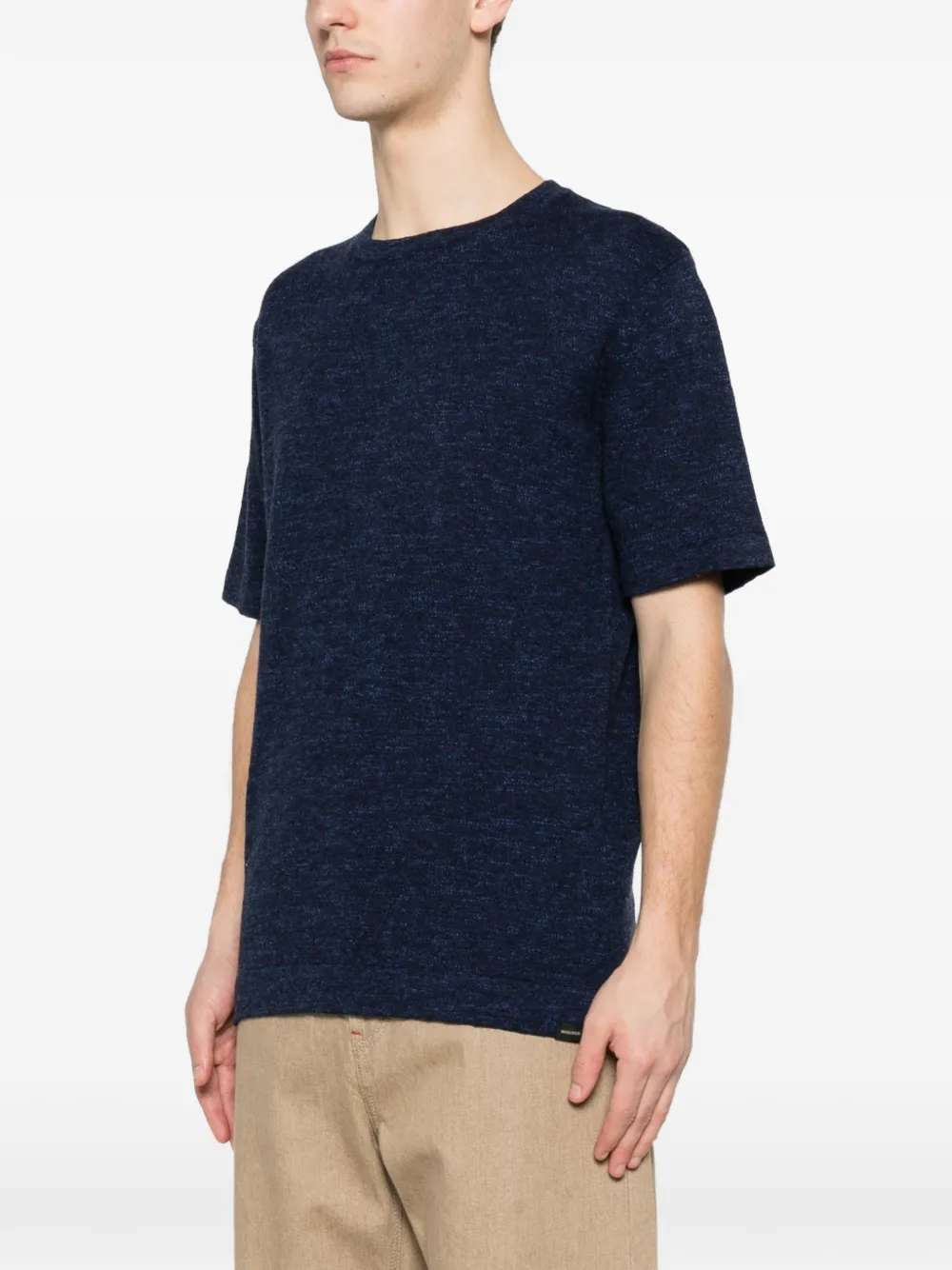  Woolrich Crew-neck Knitted T-shirt - Blue 