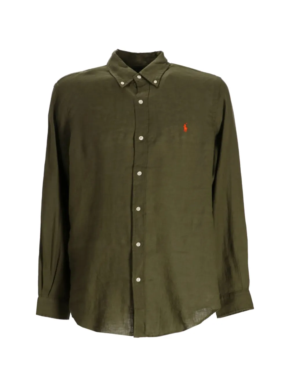 Polo Ralph Lauren embroidered-logo button-down shirt - Grün