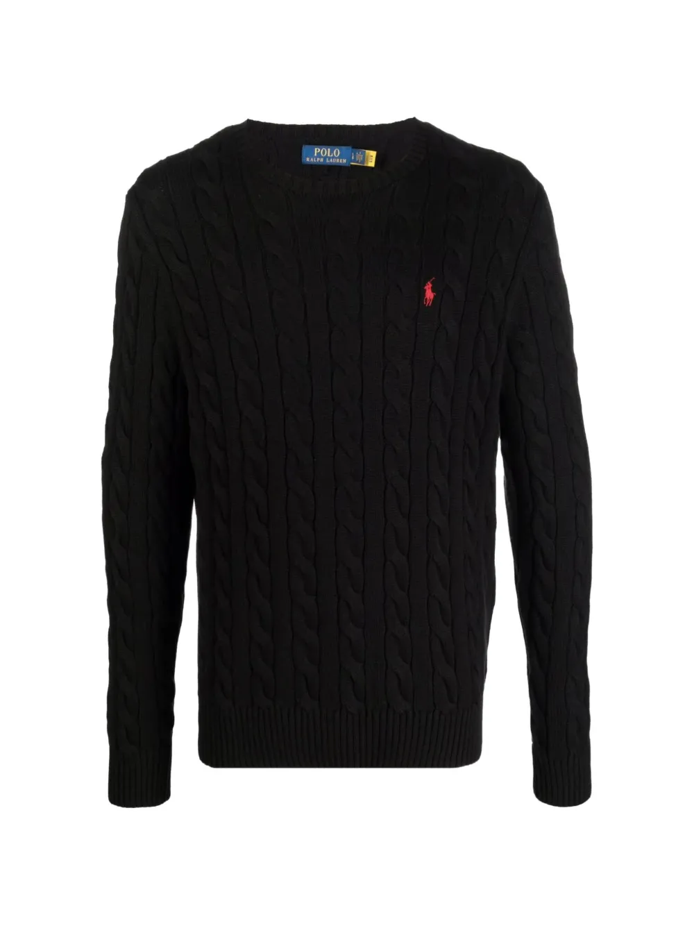 Polo Ralph Lauren cable-knit logo-detail sweater - Nero