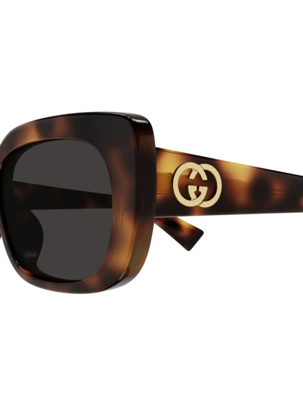 Gucci Eyewear Zonnebril met vierkant montuur Bruin