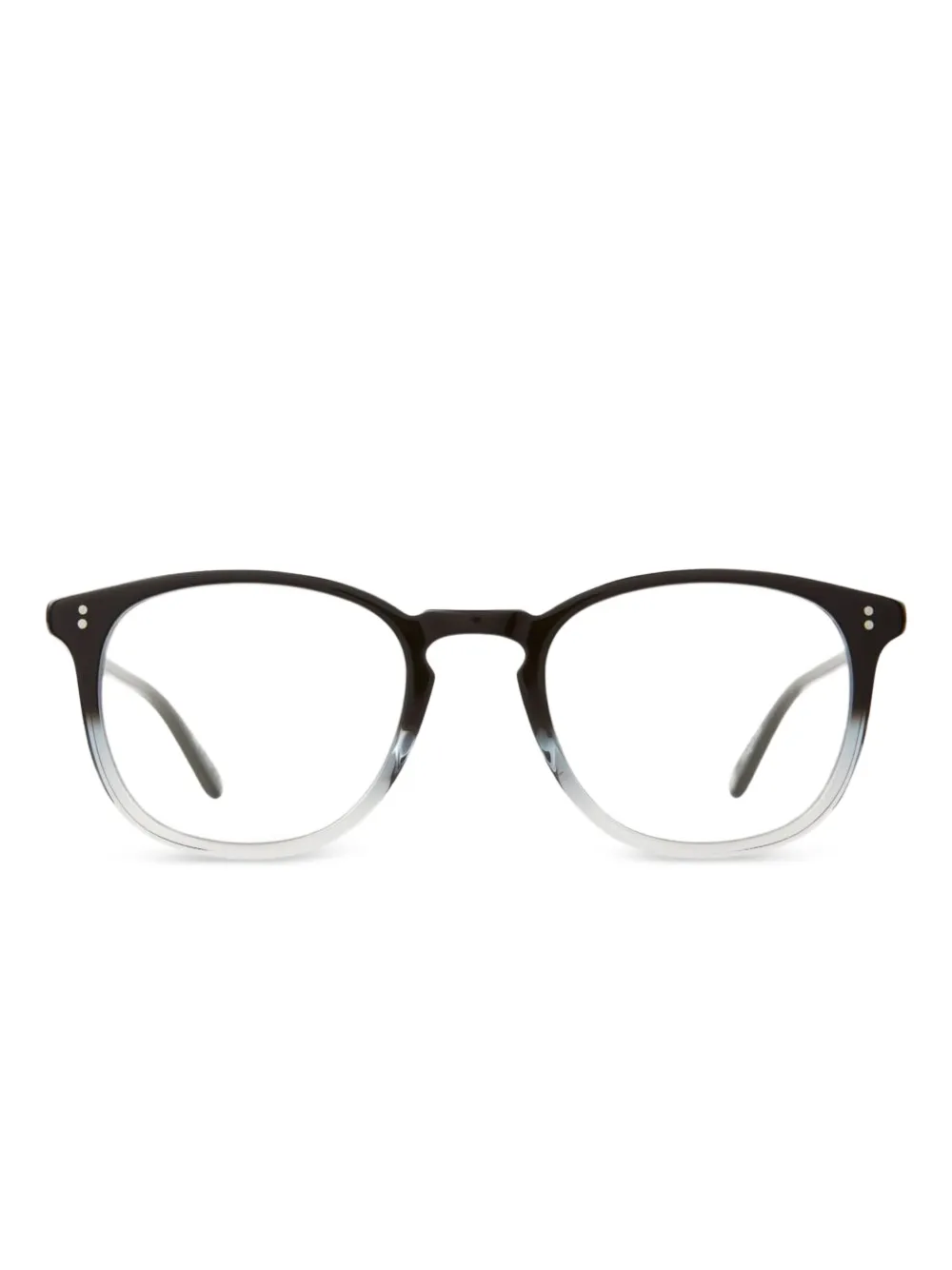 Garrett Leight Kinney round-frame glasses | Black | Image 1