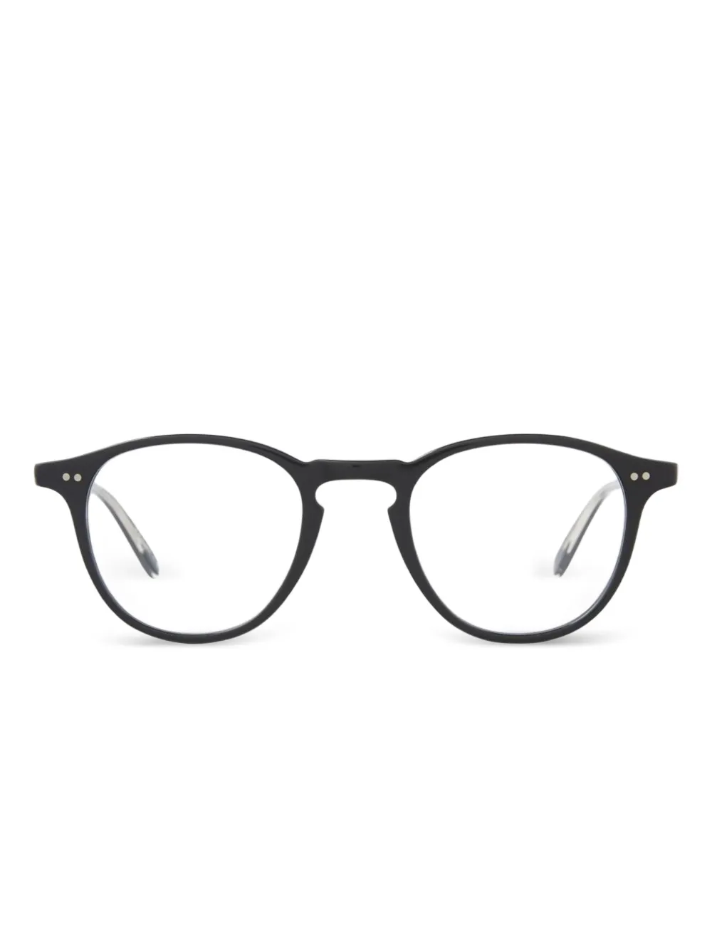 Garrett Leight Hampton round-frame glasses | Black | Image 1