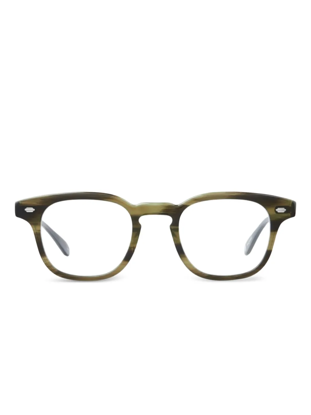 Garrett Leight Sherwood round-frame glasses - グリーン