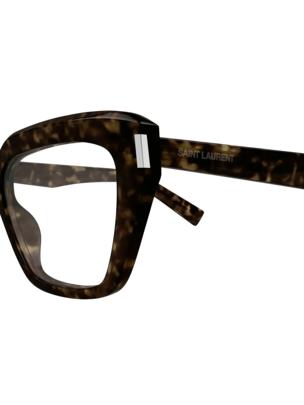 Saint Laurent Eyewear Bril met geometrisch montuur Bruin