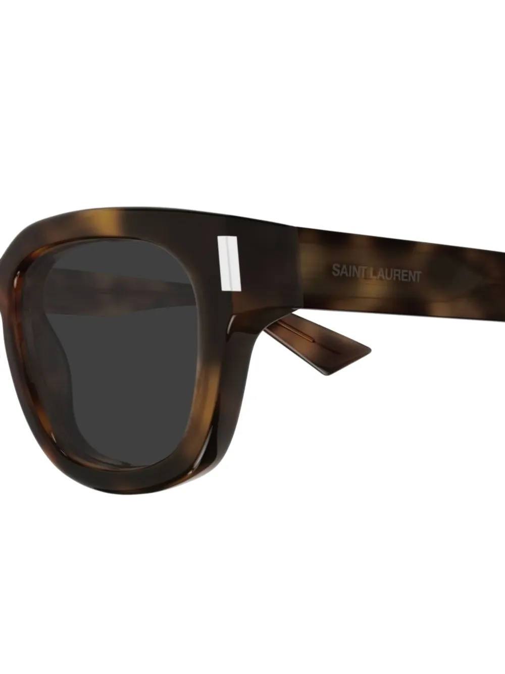 Saint Laurent Eyewear Zonnebril met vierkant montuur Bruin