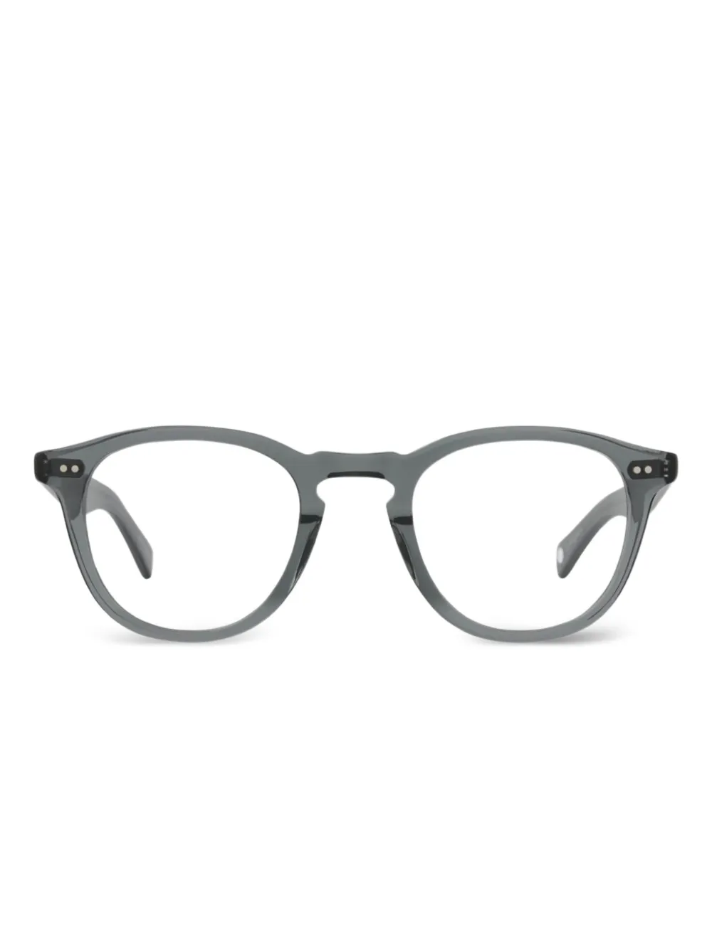 Garrett Leight Hampton X round-frame glasses | Grey | Image 1