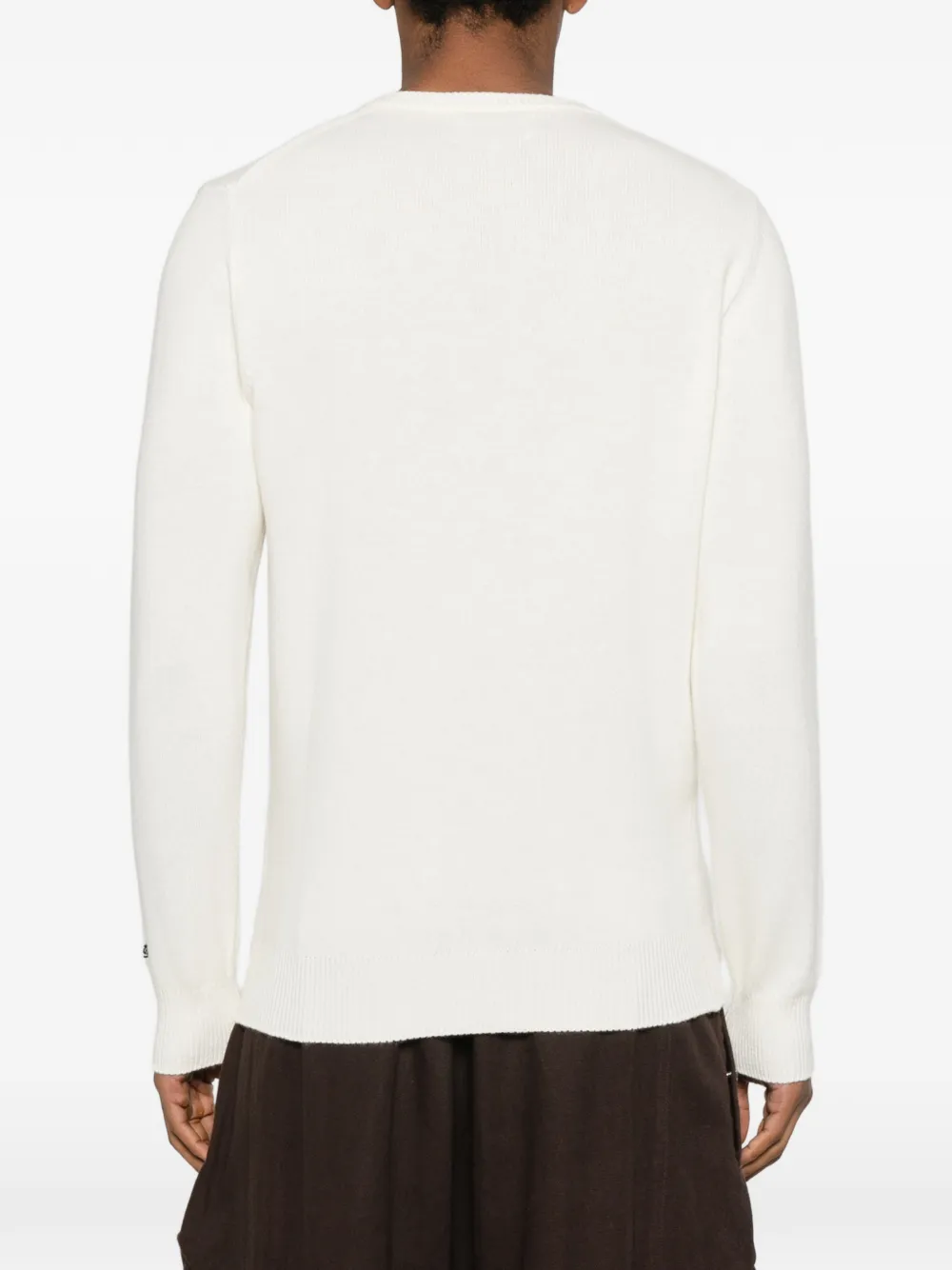 MC2 Saint Barth Trui met geborduurde reiger Wit