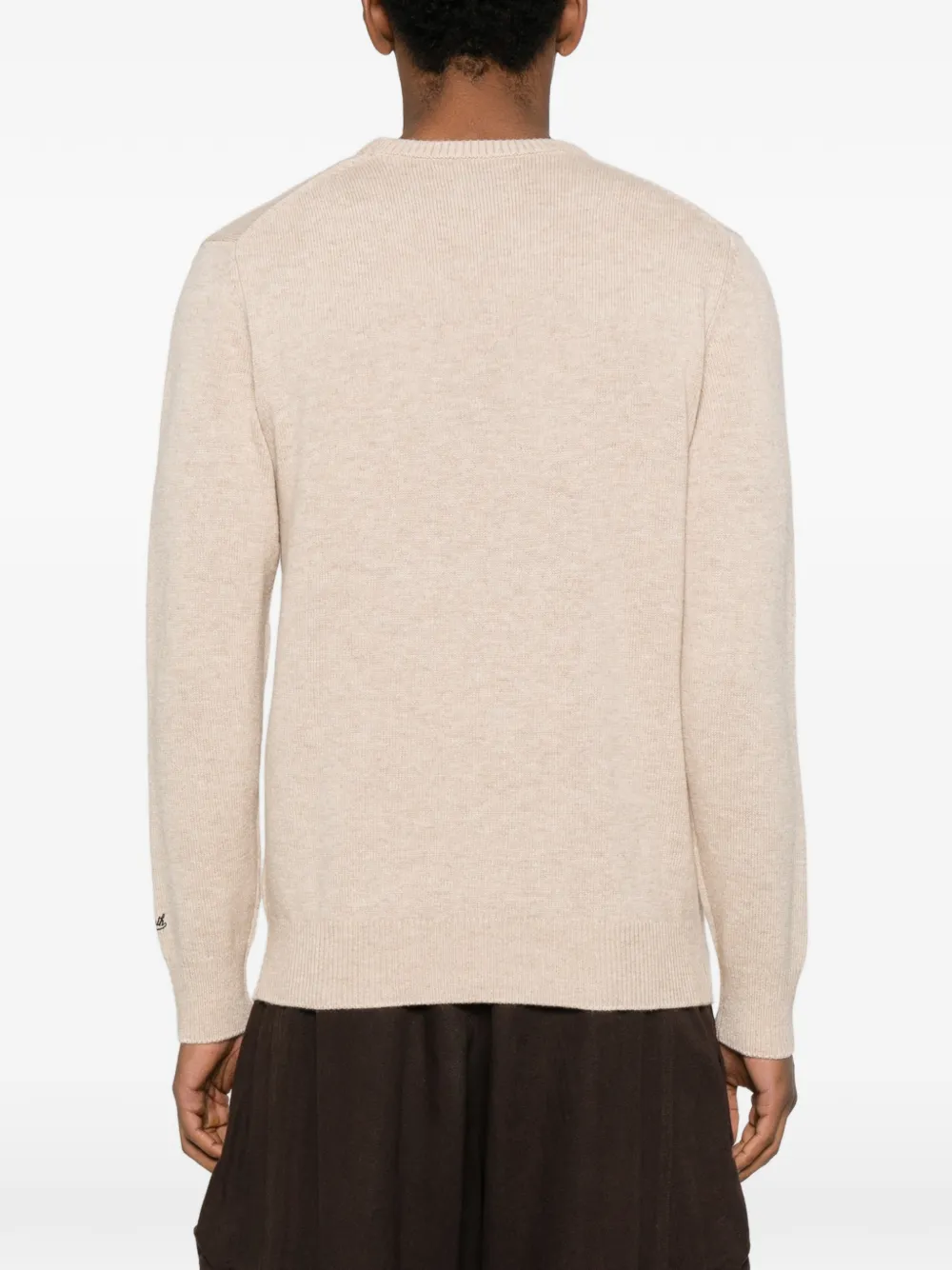MC2 Saint Barth Sweater met reiger print Beige