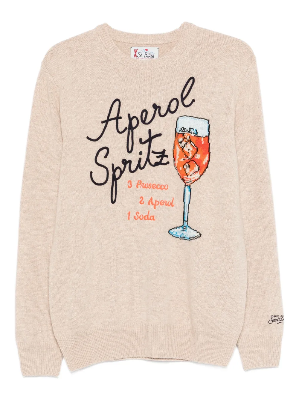 MC2 Saint Barth Heron graphic sweater - ニュートラル