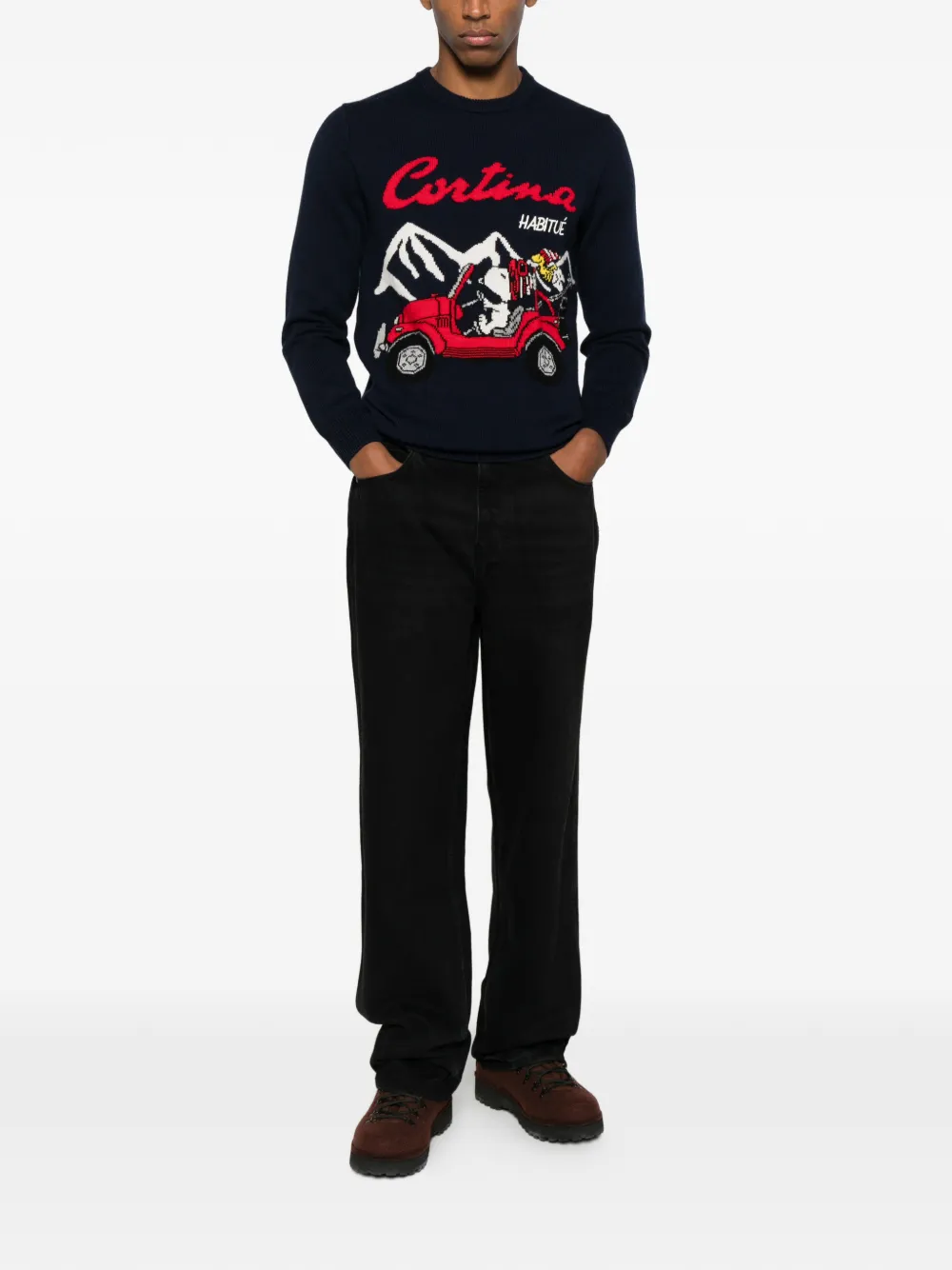 MC2 Saint Barth x Peanuts Heron sweater - Zwart