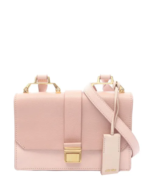 Miu Miu Pre-Owned 2010-2025 Calfaskin Madras shoulder bag