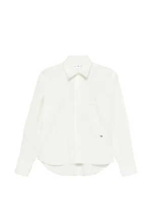 Alexander Wang Exaggerated Split Front Shirt | White | FARFETCH