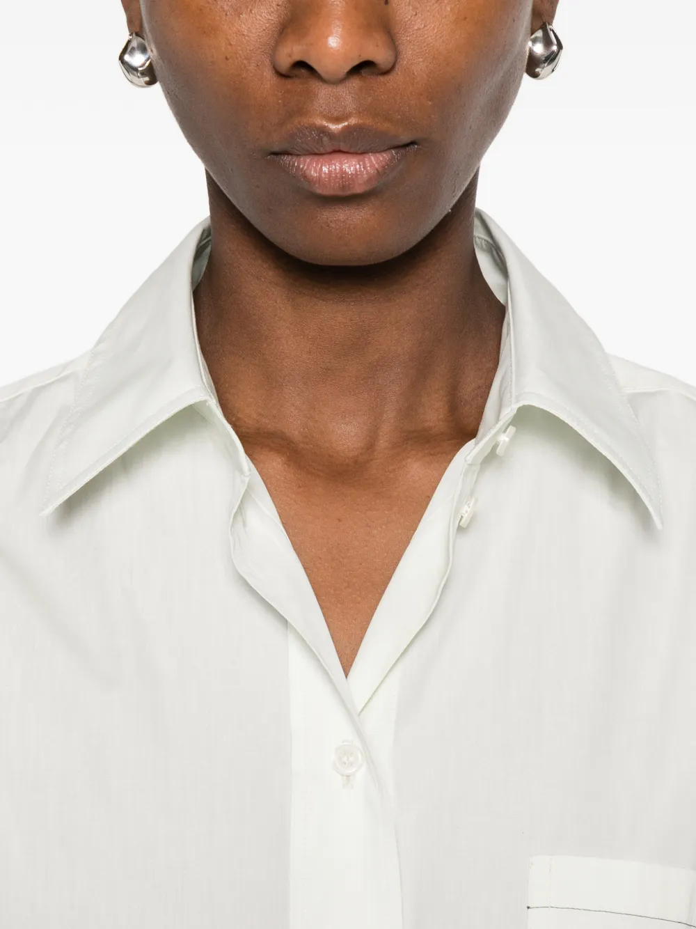 Victoria Beckham Katoenen blouse Groen