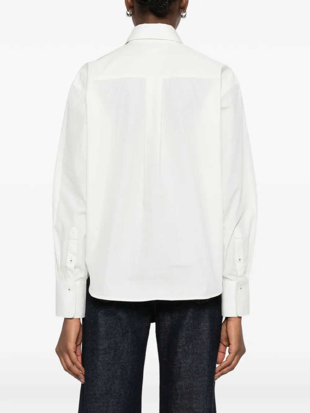 Victoria Beckham Katoenen blouse Groen