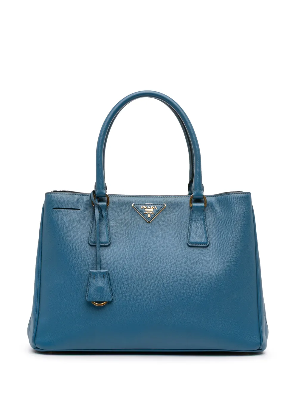 Prada Pre-Owned 2010-2025 ミディアム サフィアーノ ルクス ガレリア サッチェルバッグ - ブルー