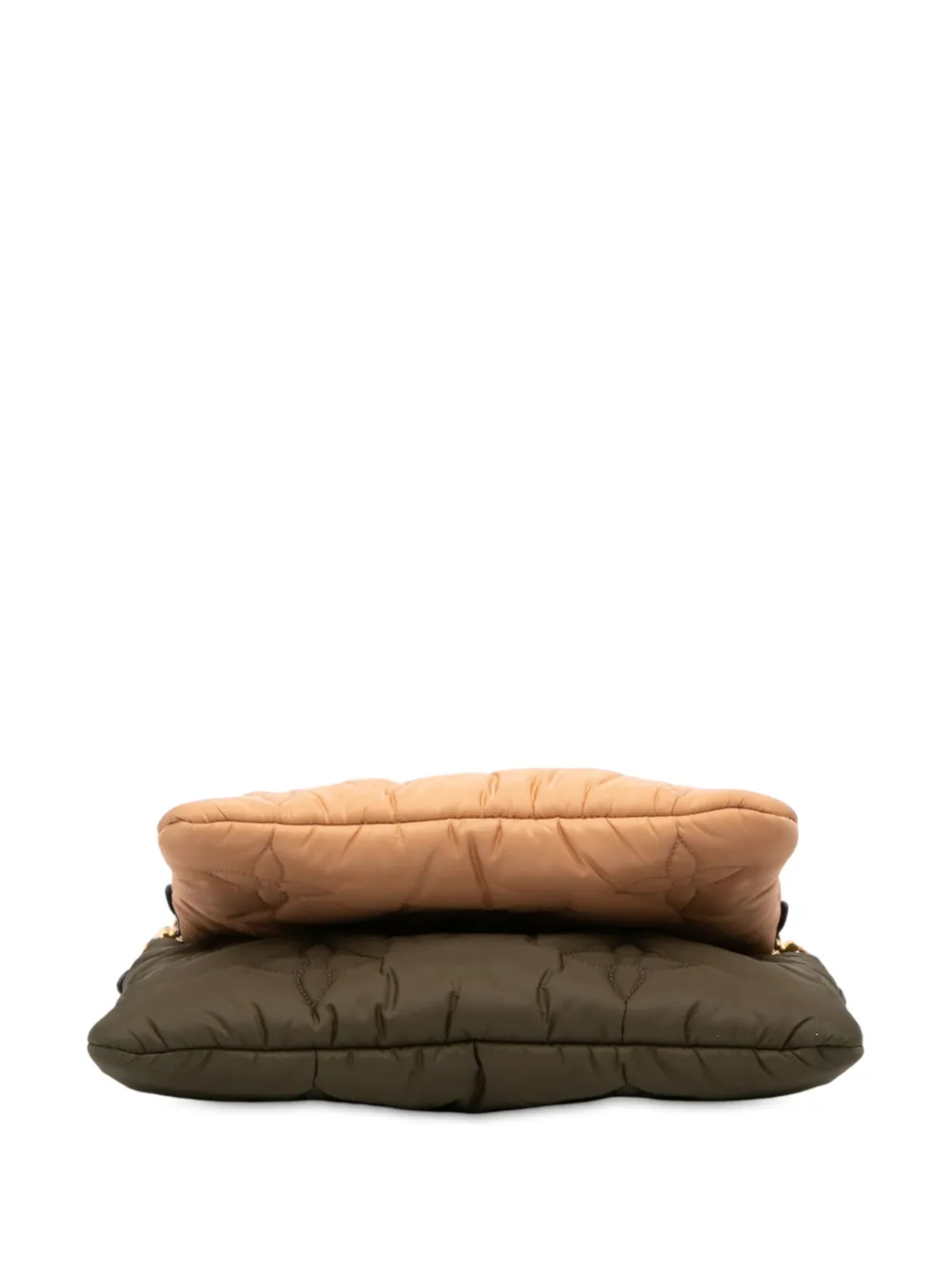 Pre-owned Louis Vuitton 2021-2025 Monogram Econyl Pillow Maxi Multi Pochette Accessoires Satchel In Brown